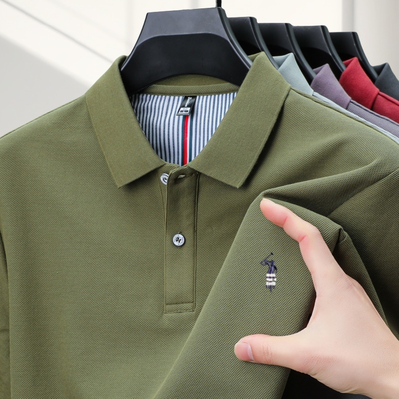 Polo Shirt Equestrian - 2026年夏の定番ポールブランド新型馬術刺繍純綿ポロシャツハイエンド男性快適純綿半袖