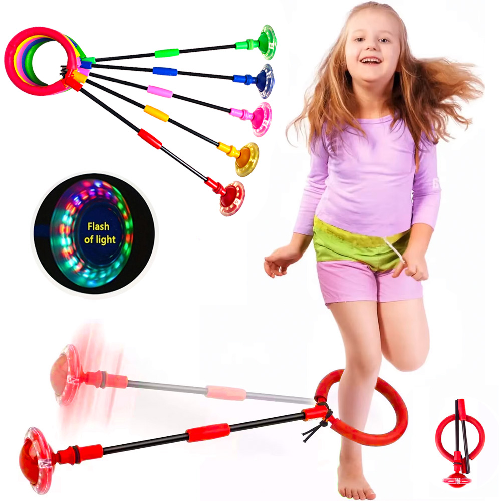 Outdoor Sport Gym - フラッシュ縄跳びボール子供片足屋外楽しいスポーツ子供ジャンプ力反応トレーニングスイングボール子供親ゲーム