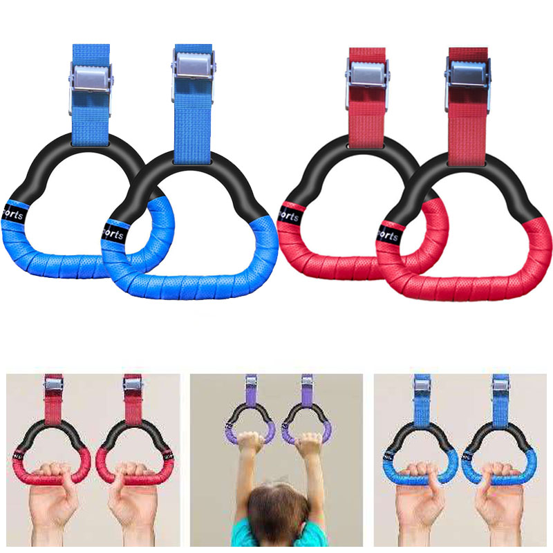 Outdoor Sport Jas - 子供用フィットネス体操リング、調節可能なストラップ付き、ホームジム用具、身体トレーニング、エクササイズ、屋内外スポーツ玩具