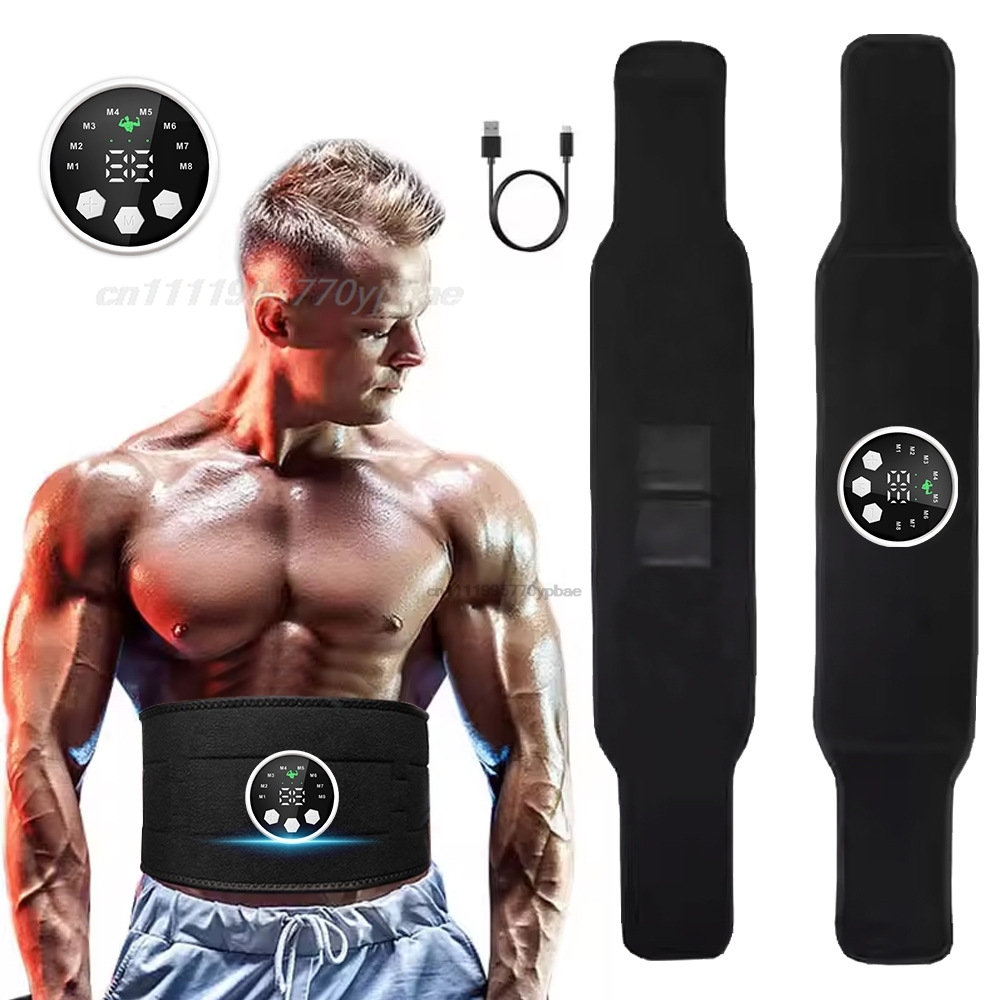 Outdoor Sport Jas - EMS腹部ベルト - スマート電気筋肉刺激装置 ウエストトーニング ボディシェイピング ホームジム