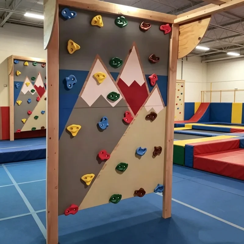 Outdoor Sport Jas - 子供用ロッククライミングホールド プラスチック製ウォールストーン 完全DIYセット 耐久性のあるプレイギア 屋内屋外遊び場フィットネスゲーム用