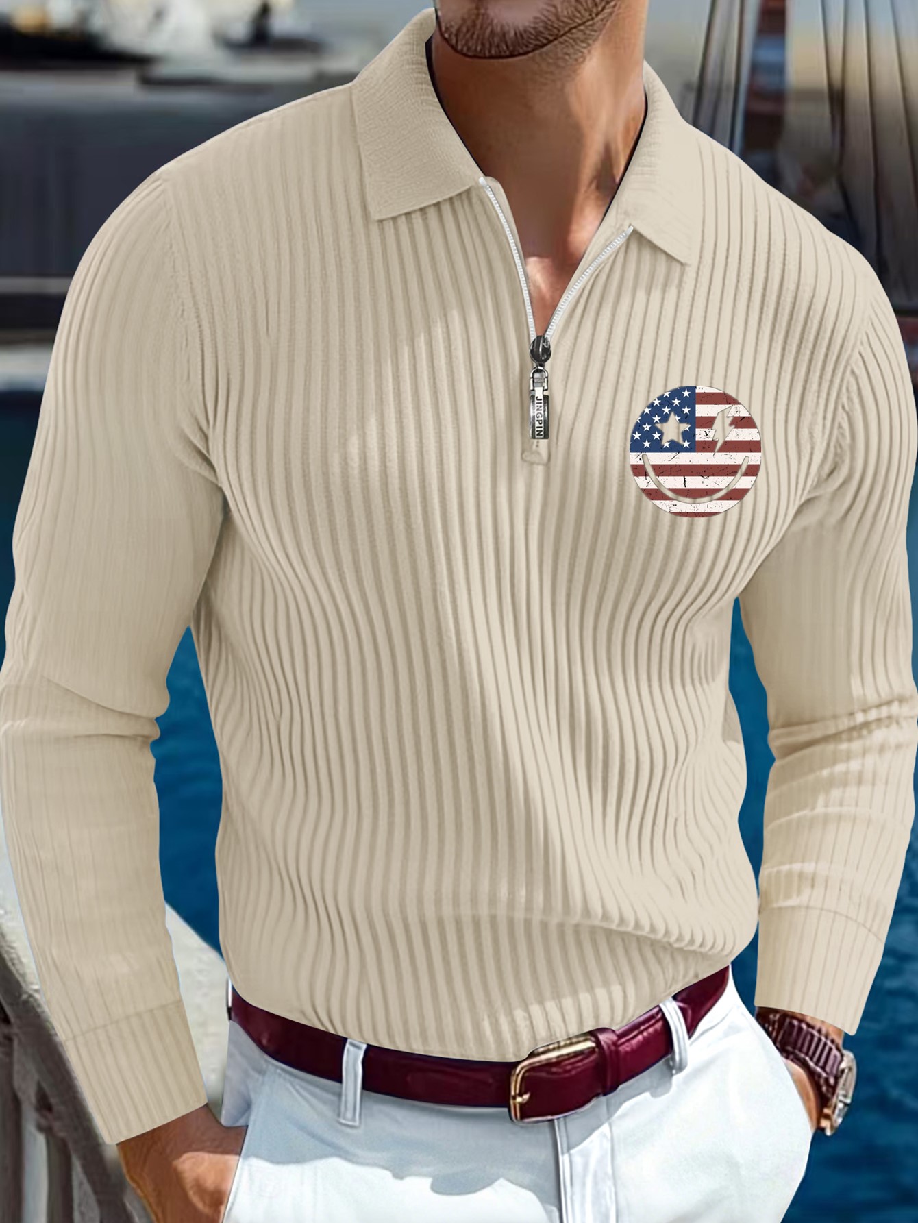メンズアウトドアゴルフ＆乗馬用カジュアルポロシャツ、長袖、大 - Polo Shirt Equestrian のレビューと価格