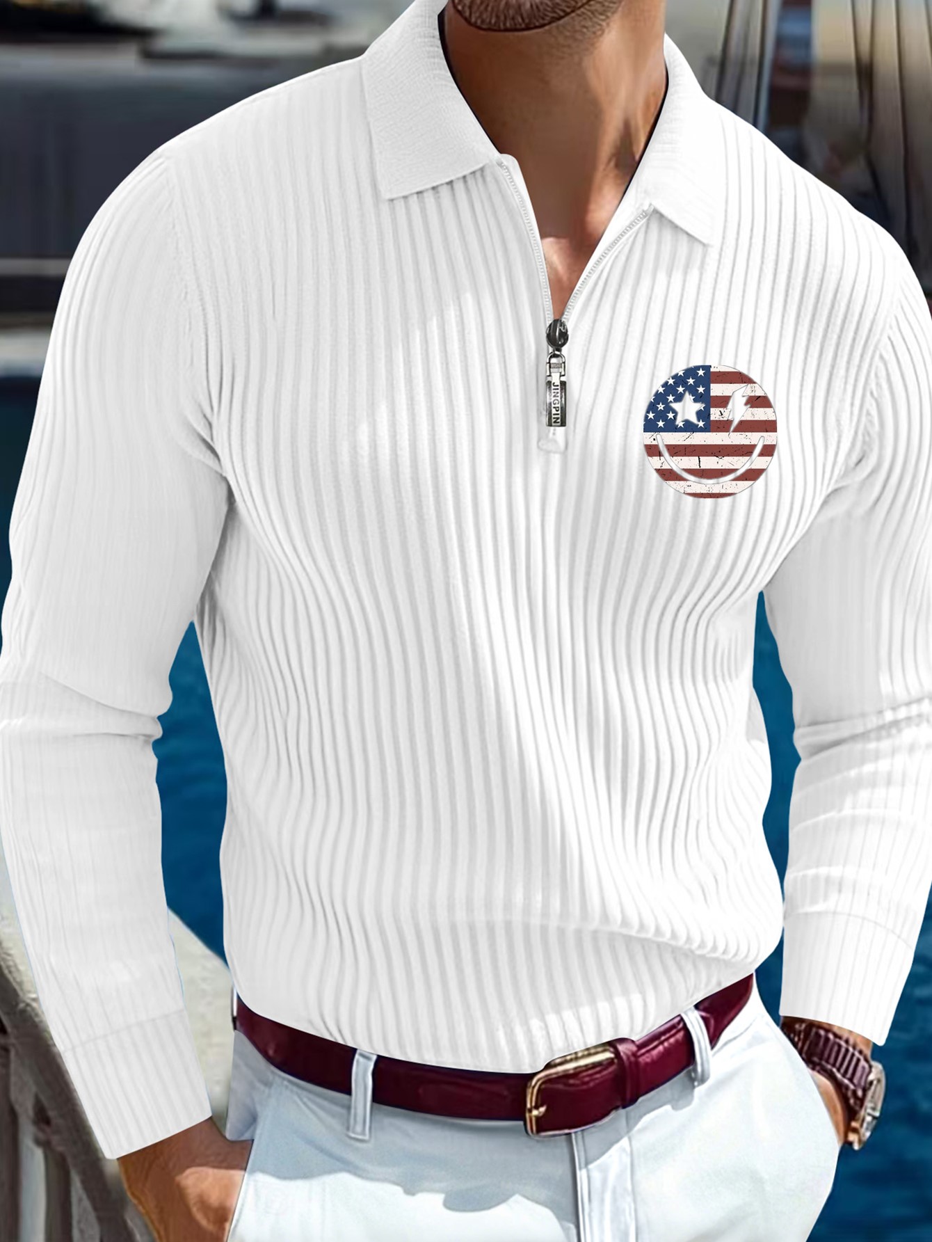 メンズアウトドアゴルフ＆乗馬用カジュアルポロシャツ、長袖、大 - Polo Shirt Equestrian のレビューと価格