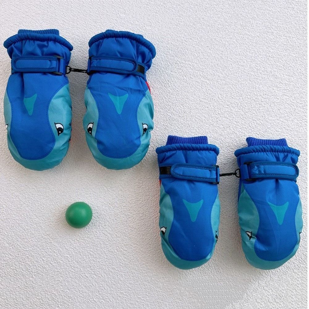 漫画子供用スキーグローブ サメ柄 ナックル付き キッズスノー - Outdoor Sport For Kids のレビューと価格