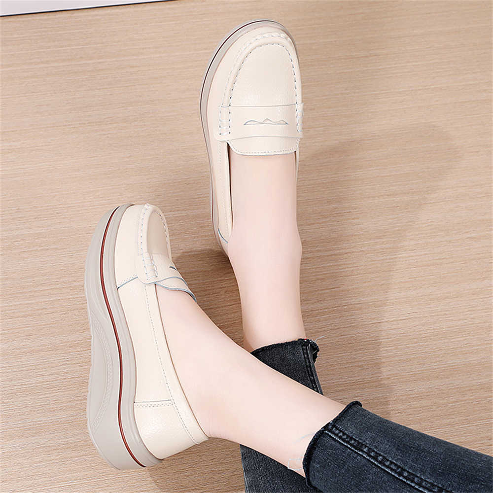 レースレス春秋秋ブーツ女性用テニスブラウン女性スニーカーレデ - Outdoor Sport Brand Shoes のレビューと価格