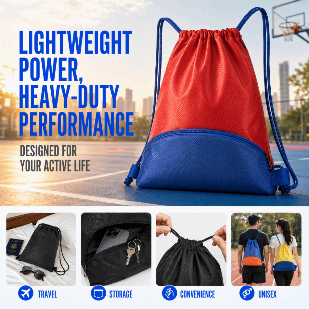大容量スポーツ巾着ポケット防水オックスフォード折りたたみスポ - Outdoor Sport Gym のレビューと価格