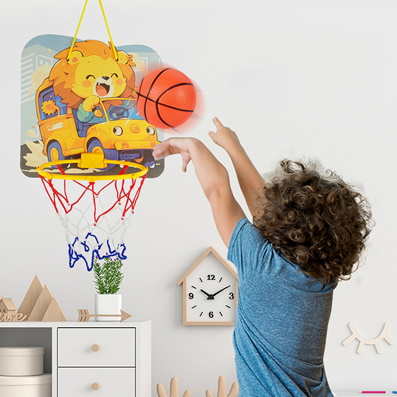 子供用調節可能なバスケットボールスタンド漫画の動物の形のシュ - Outdoor Sport For Kids のレビューと価格