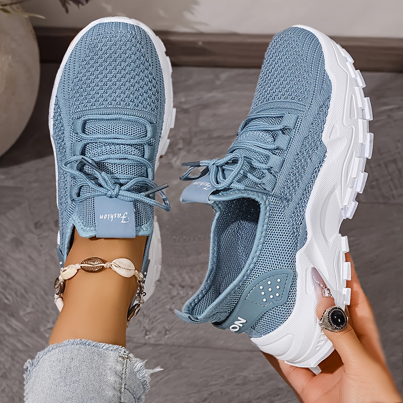通気性のあるニットスニーカーファッション快適な滑り止めソフト - Outdoor Sports Shoes のレビューと価格