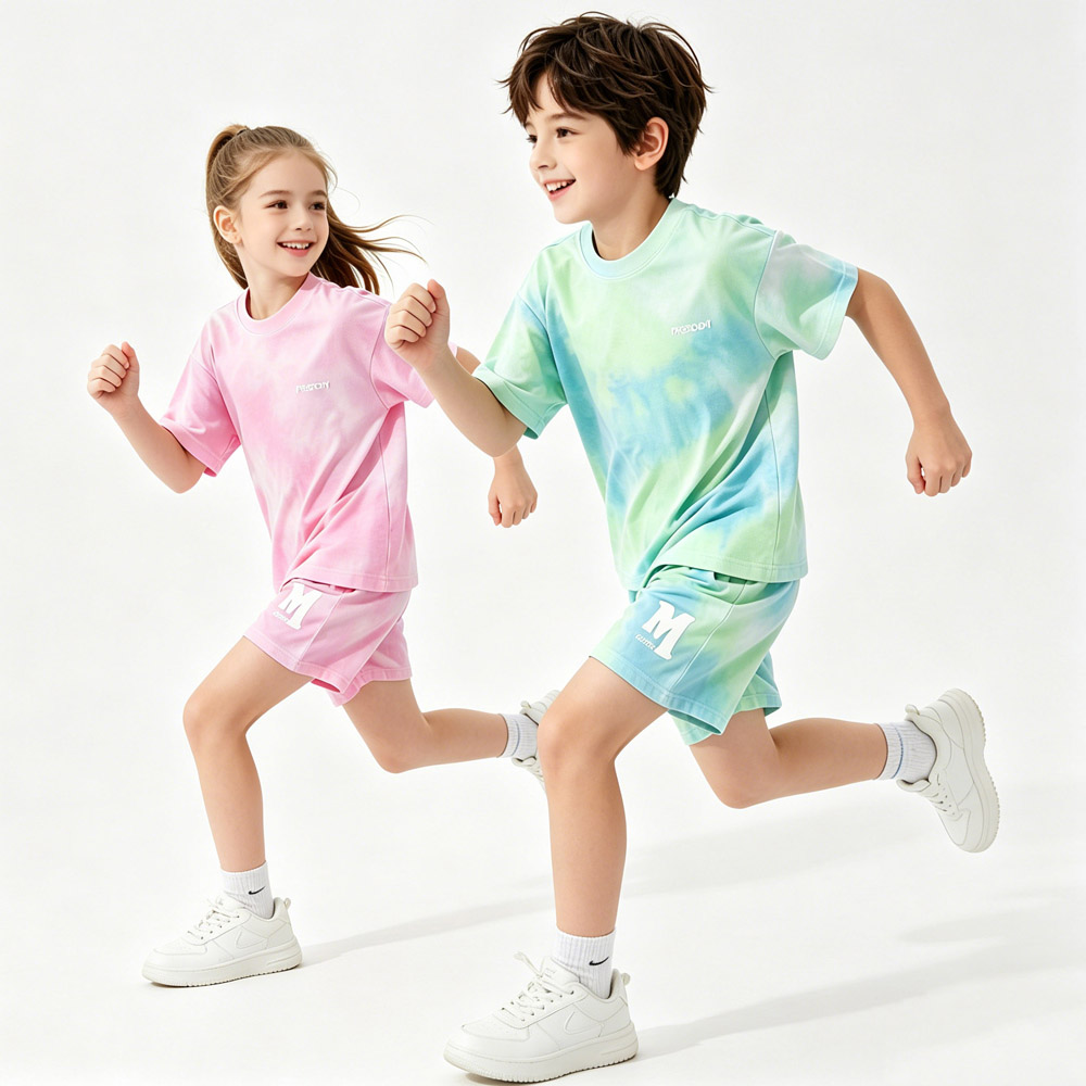 5-14 歳の子供スポーツセット綿男の子夏セット女の子ルーズ - Outdoor Sport For Kids のレビューと価格