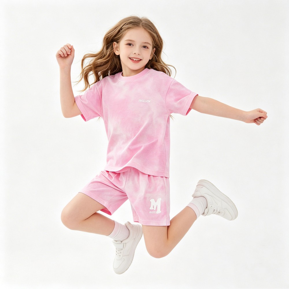 5-14 歳の子供スポーツセット綿男の子夏セット女の子ルーズ - Outdoor Sport For Kids のレビューと価格