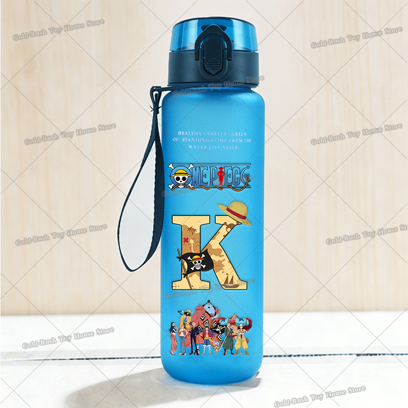 650ml ルフィ文字A-Zスポーツウォーターボトル アニメ - Outdoor Sport For Kids のレビューと価格